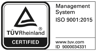 TÜV Rheinland ISO 9001:2015